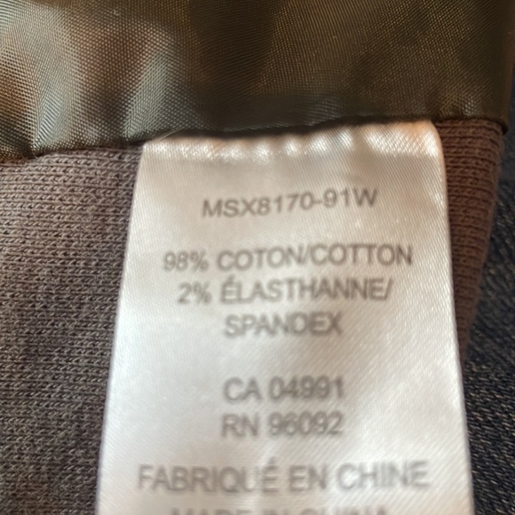 Dalia Anorak Jacket SZ 3X Olive Green Drawstrings Open Front Stretchy Lined - Picture 13 of 14